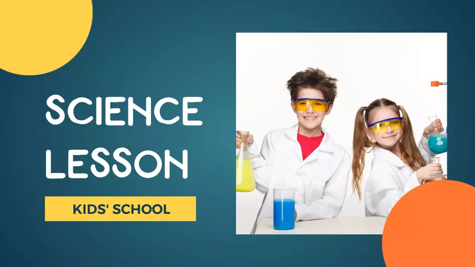 Colorful Engaging Science Lesson Kids Education Presentation Template