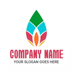 Colorful Flame Design Evoking Candlelight Warmth Logo Template