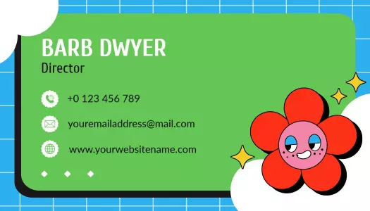 Colorful Floral Agriculture Business Card Template