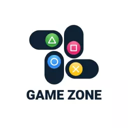 Colorful Game Controller Icons Signifying Gaming Zone Logo Template