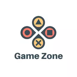 Colorful Gaming Icons Representing Fun Game Zone Logo Template