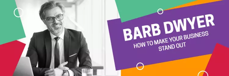Colorful Geometric Shapes and Business Tips Twitter Banner Template
