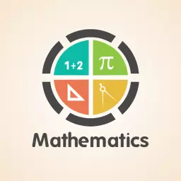 Colorful Geometry and Numbers Symbolizing Mathematics Logo Template