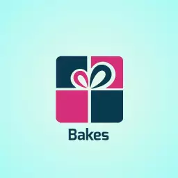 Colorful Gift Box Design Representing Baking Ideas Logo Template