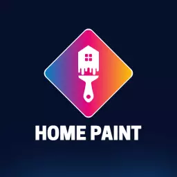 Colorful Gradient Design Showcasing Home Painting Services Logo Template