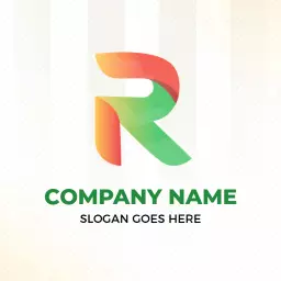 Colorful Gradient R Letter Design for Innovative Branding Logo Template