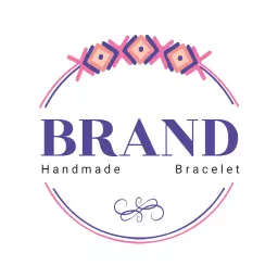 Colorful Handmade Artistry Celebrating Unique Bracelet Logo Template