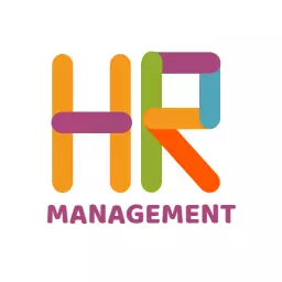 Colorful HR Management Design Emphasizing Teamwork Logo Template