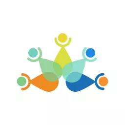 Colorful Human Figures Representing Community Insurance Logo Template