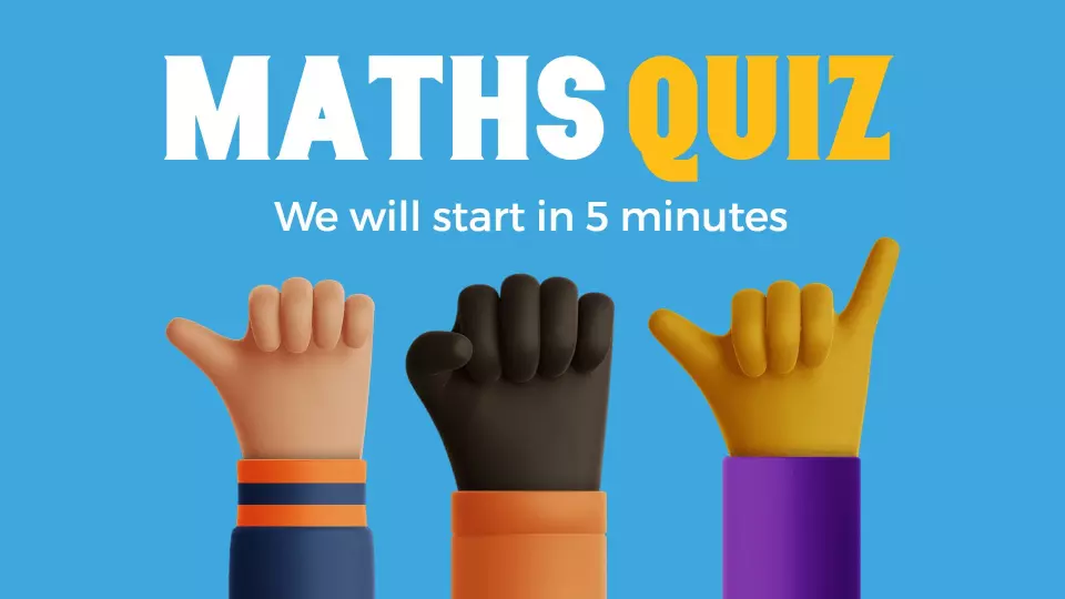 Colorful Interactive Maths Quiz Challenge Presentation Template