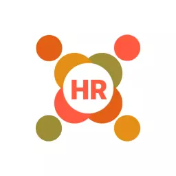 Colorful Interconnected Circles Symbolizing HR Collaboration Logo Template