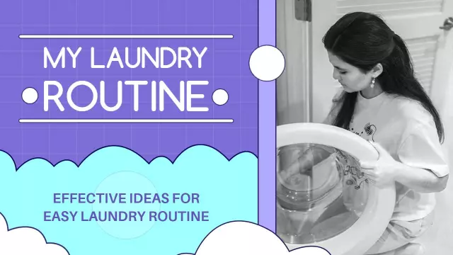Colorful Laundry Hacks Tutorial YouTube Thumbnail Template