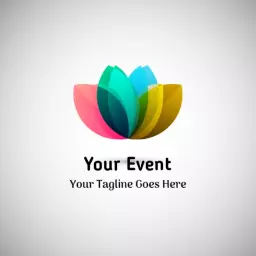 Colorful Leaf Design Symbolizing Your Event Celebrations Logo Template