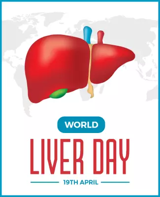 Colorful Liver Health Awareness World Liver Day Poster Template