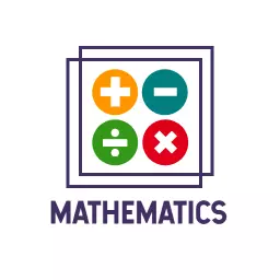 Colorful Mathematical Symbols Representing Educational Mathematics Logo Template