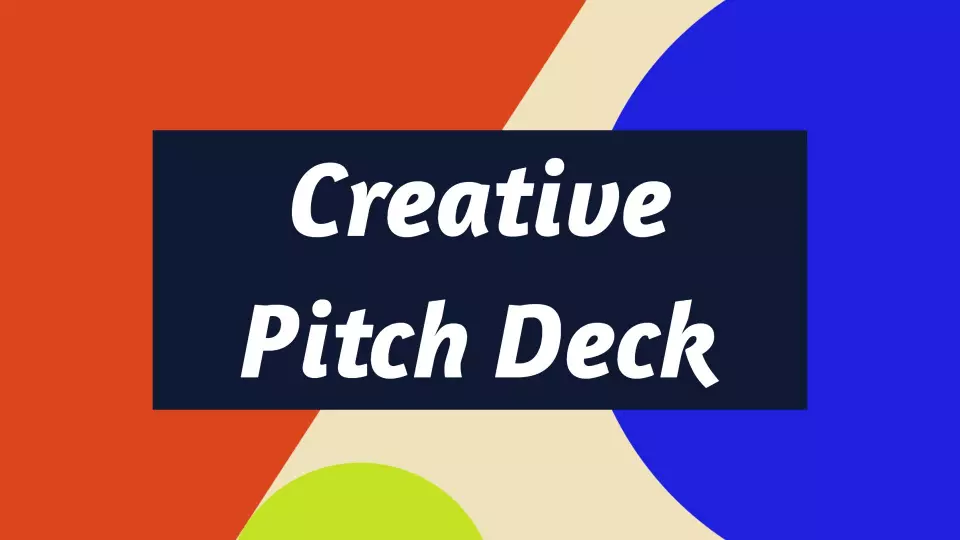 Colorful Modern Business Pitch Deck Visual Overview Presentation Template