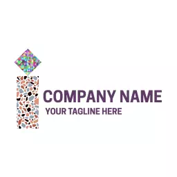 Colorful Mosaic Tile Design Representing Quality Craftsmanship Logo Template