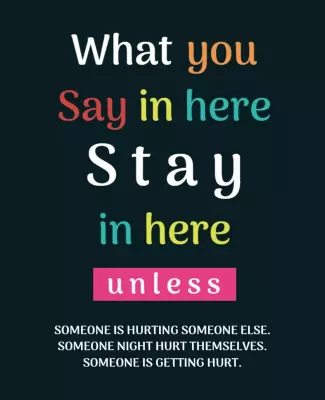 Colorful Motivational Mental Health Awareness Poster Template