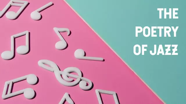 Colorful Music Notes Jazz Artwork YouTube Thumbnail Template