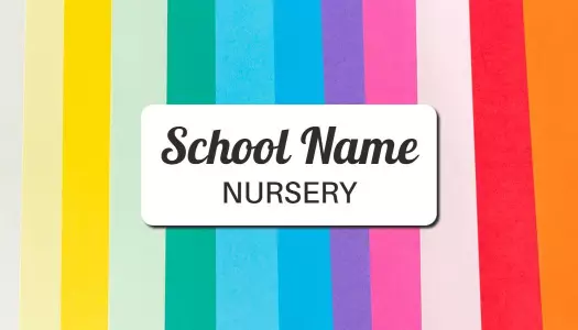 Colorful Nursery School Business Card Template