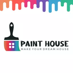 Colorful Paint Brush Design for Creative Painting Logo Template