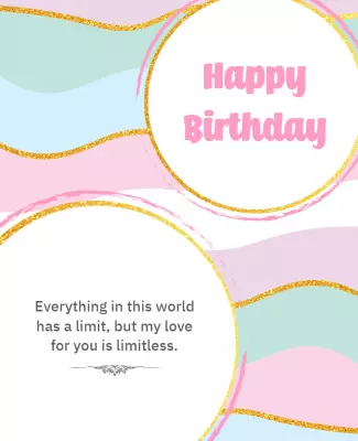 Colorful Pastel Birthday Celebration Flyer Template