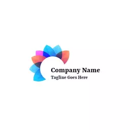 Colorful Petal Design Symbolizing Business Innovation Logo Template