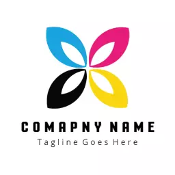 Colorful Petal Design Symbolizing Creative Art Logo Template