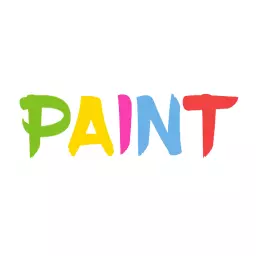 Colorful Playful Letters Representing Creative Paint Wordmark Logo Template