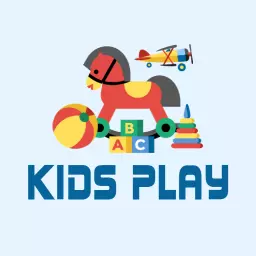 Colorful Playtime Scene with Toys for Kids Logo Template