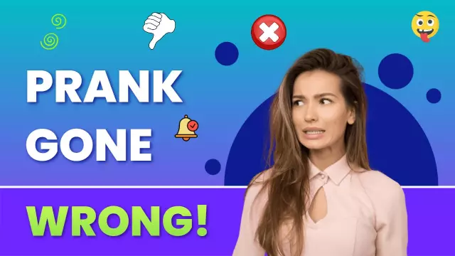 Colorful Prank Gone Wrong Reaction YouTube Thumbnail Template