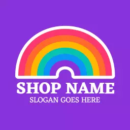 Colorful Rainbow Design Celebrating LGBT Pride and Unity Logo Template