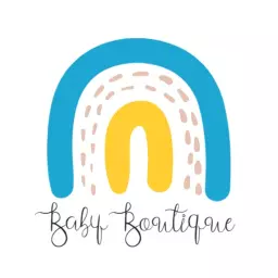 Colorful Rainbow Design Representing Baby Boutique Logo Template