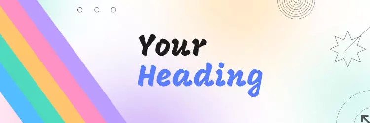 Colorful Rainbow Stripes with Pastel Background Twitter Banner Template