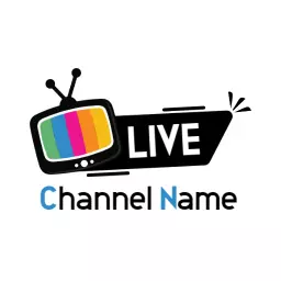 Colorful Retro Television Design for YouTube Channel Logo Template