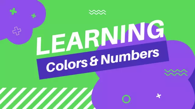 Colorful Shapes Learning Colors Numbers YouTube Thumbnail Template