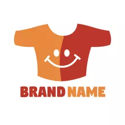 Colorful Smiley Shirt Design for Trendy Clothing Brand Logo Template