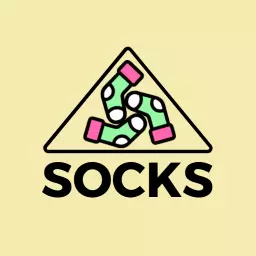 Colorful Sock Design Representing Unique Styles in Socks Logo Template