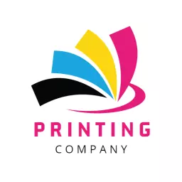 Colorful Splash Design Showcasing Creative Printing Company Logo Template