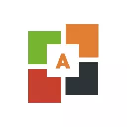 Colorful Square Design Representing Modern Art Logo Template