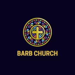 Colorful Stained Glass Design Embracing Community Church Logo Template