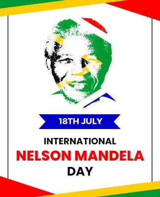 Colorful Tribute to Nelson Mandela Day Celebration Poster Template