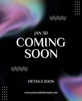 Coming Soon Event Announcement Poster Template