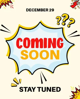 Coming Soon Stay Tuned Announcement Poster Template