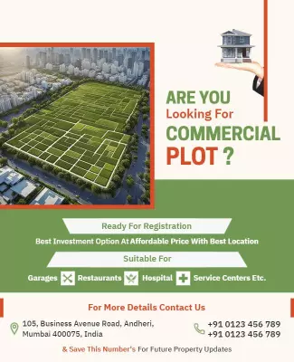 Commercial Plot Investment Opportunity Flyer Template