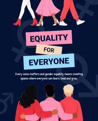 Community Advocacy for Gender Equality Poster Template