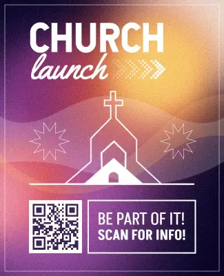 Community Church Launch Event Flyer Template