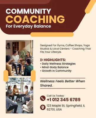 Community Coaching Program Flyer Template
