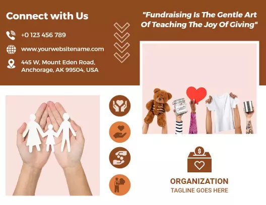 Community Fundraising Services and Support Brochure Template