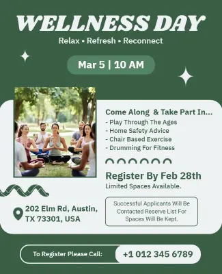 Free Health and Wellness Flyer Templates for Expos & Fairs